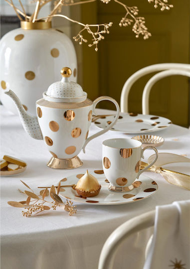 PiP Studio Delight Κούπα από Πορσελάνη Χρυσή 350ml