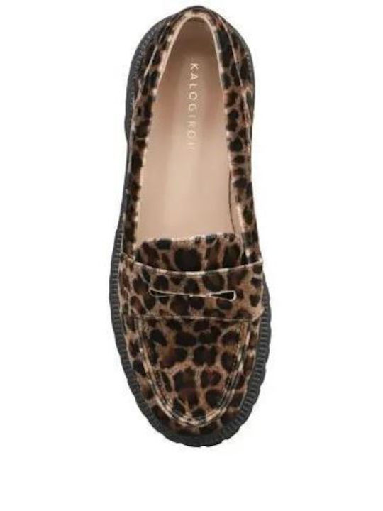 Beponika Дамски мокасини Leopard