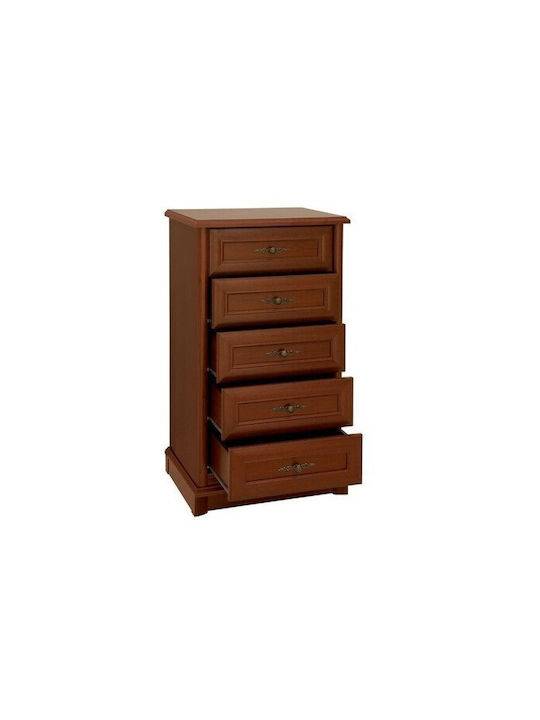 Comoda pentru Dormitor din Lemn & Metal Boston C105 Brown 62x45x109buc