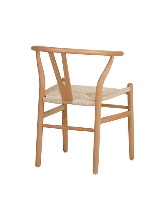 Wishbone Dining Room Wooden Chair Natural shade 50x51x80cm