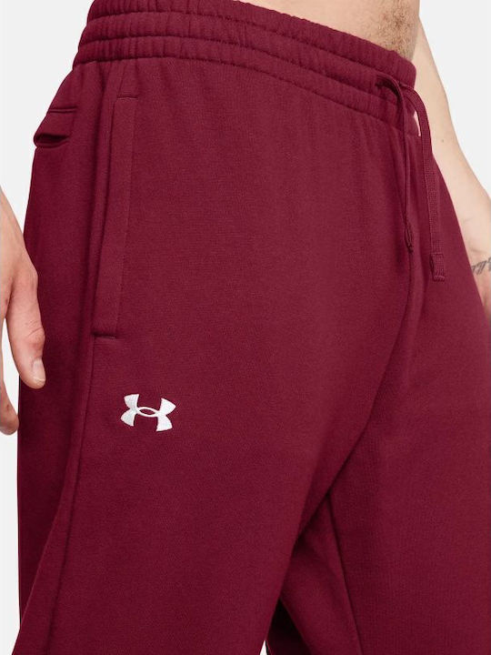 Rival Sweatpants with Elastic Burgundy