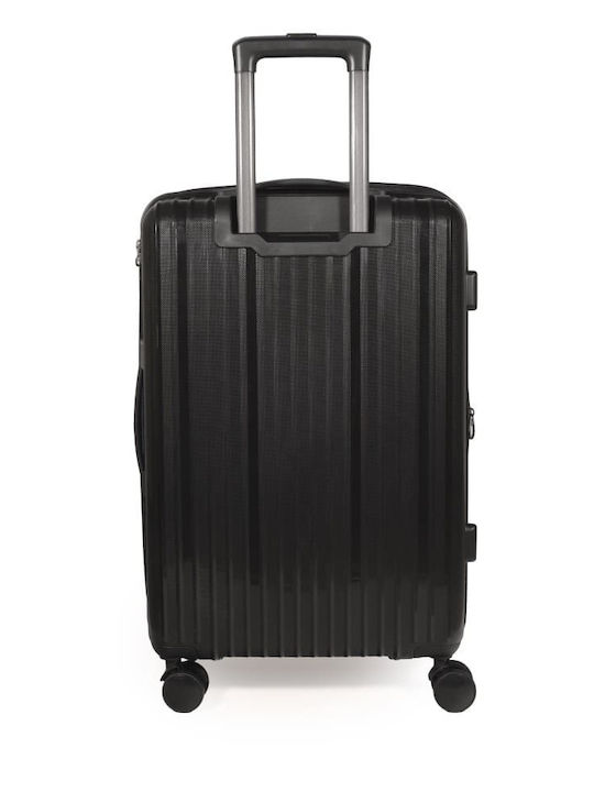 Cardinal 2018 Cabin Hard Black Suitcase With 4 Wheels Height 55cm