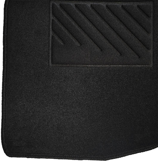 Set of Front and Rear Mats 5pcs for Peugeot 208 2012-2019 Black
