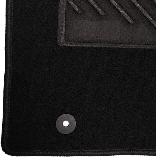 Set of Front and Rear Mats 4pcs for Opel Vivaro Black