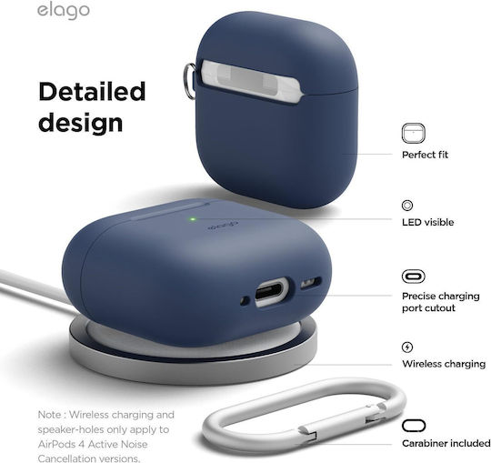 Elago Hang Case Case Silicone in Blue color for Apple AirPods 4