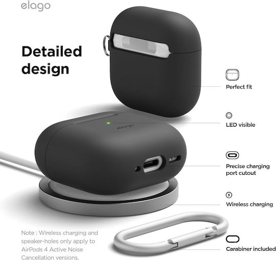 Elago Hang Case Калъф в Черен цвят за Apple AirPods 4