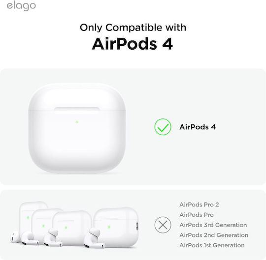 Elago Hang Case Калъф в Черен цвят за Apple AirPods 4