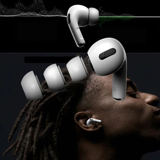 Techsuit Καλύμματα Σιλικόνης σε Λευκό χρώμα για Apple AirPods 1 / AirPods 2