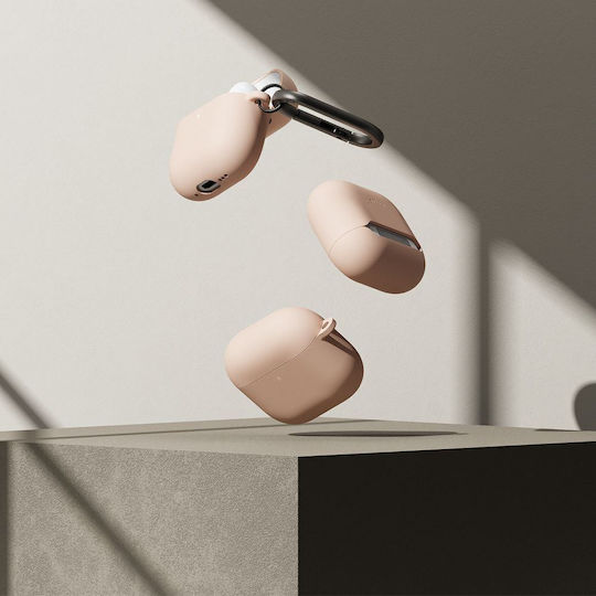 Ringke Hülle Silikon mit Haken in Schwarz Farbe für Apple AirPods 4