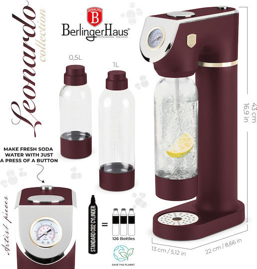 Berlinger Haus Leonardo Red Soda Maker