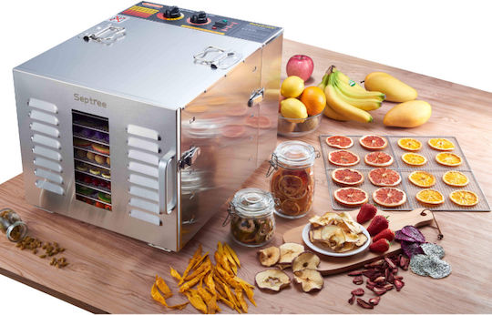 Food Dehydrator 10 Racks Adjustable Temperature 40-90°C Sterilization Function