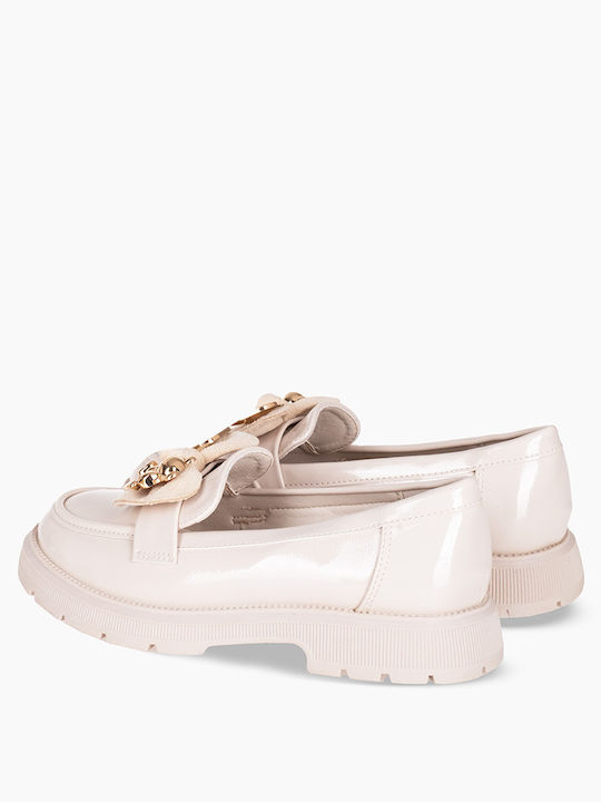 Kinder-Mokassins Beige