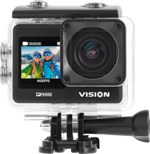 Kruger & Matz KM0292 Action Camera 4K Ultra HD with Screen 2" and Wi-Fi Black