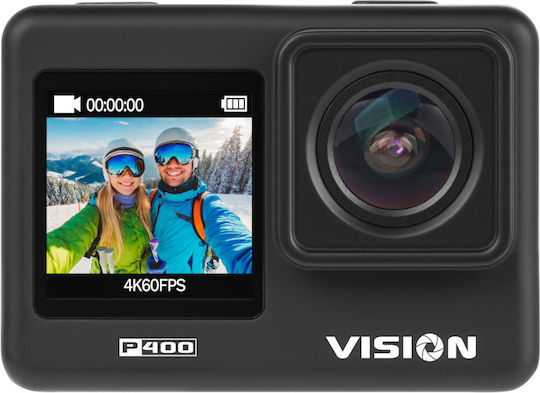 Kruger & Matz KM0292 Action Camera 4K Ultra HD with Screen 2" and Wi-Fi Black