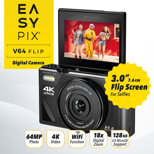 EasyPix 20203 Компактен Фотоапарат Черна