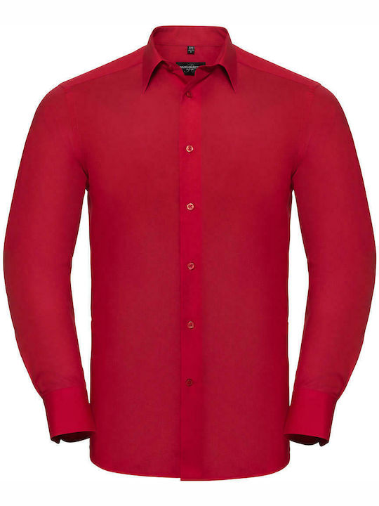 Long Sleeve Shirt in Regular Fit Red