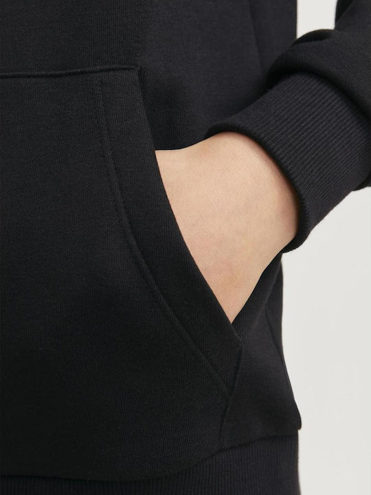 Kinder-Sweatshirt mit Kapuze und Taschen Black