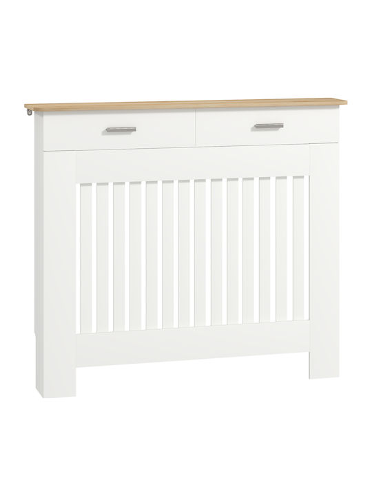 HomCom HomCom Heizkörperabdeckung aus MDF Weiß 112x19x97cm