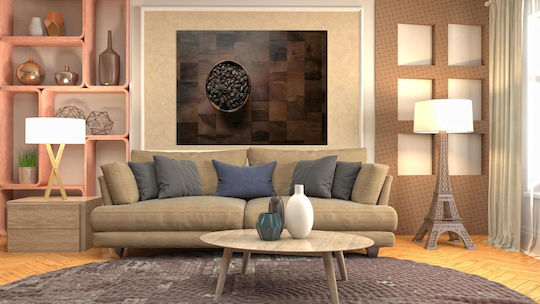 Картина Кафеени зърна в купа 120x80