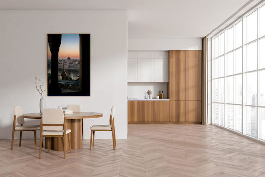 Tabloul Parlamentul din Budapesta la Apus 100x150