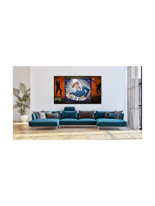 Street Art Jazzmusiker Gemälde 150x100