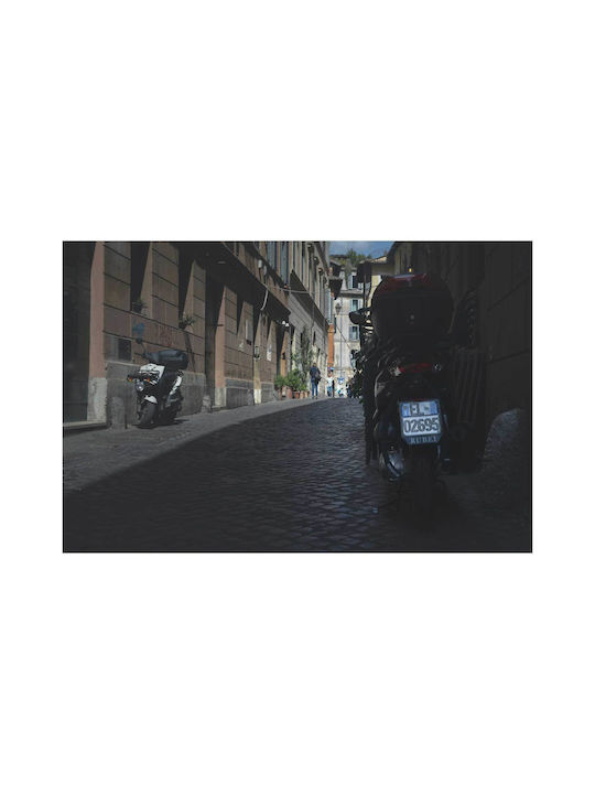 Motorcycles In A Cobbled Alley Painting 150x100