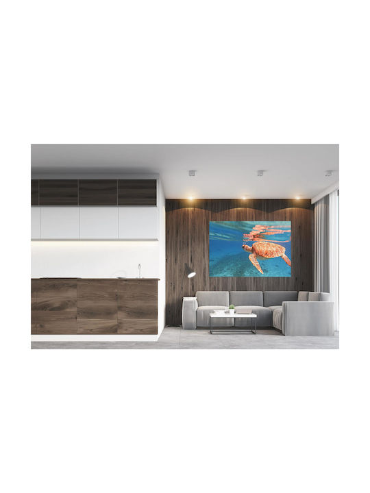 Tablou cu Țestoasă de Mare Înotând Sub Apă 120x80