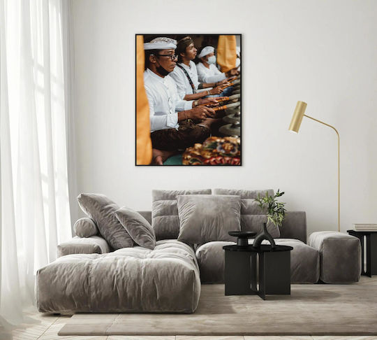 Gemälde Traditionelle Musiker bei Zeremonie 80x120