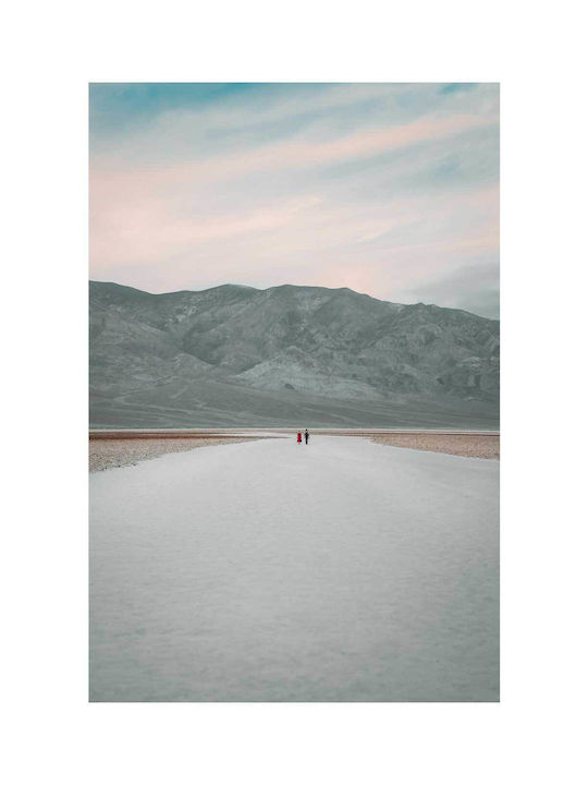 Πίνακας Couple Walking In Desert Landscape Ζευγάρι Περπατά Στο Έρημο Τοπίο 100x150
