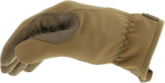 Mechanix Wear Fastfit Coyote Sm Αδιάβροχα Γάντια Εργασίας Ψύχους Συνθετικού Δέρματος