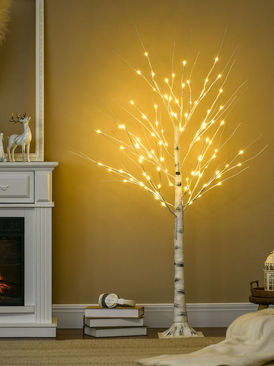 Christmas Tree 150cm with 12 Branches and with LED Lighting White