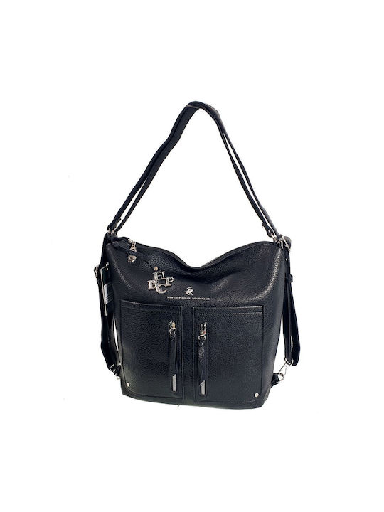 Damen Tasche Rucksack Schwarz