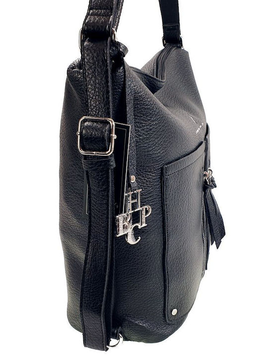 Damen Tasche Rucksack Schwarz