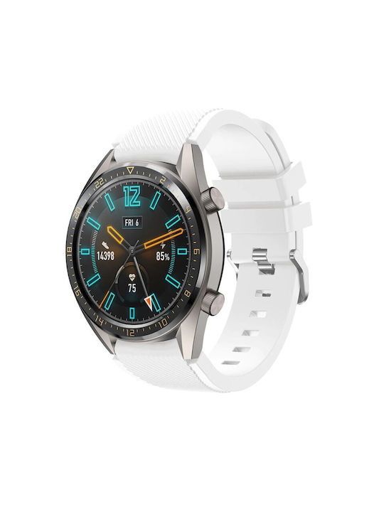 Best Accessories Silicon Strap White Huawei Watch 5 5 Pro 46mm Watch 4 4 Pro 46mm Watch 3