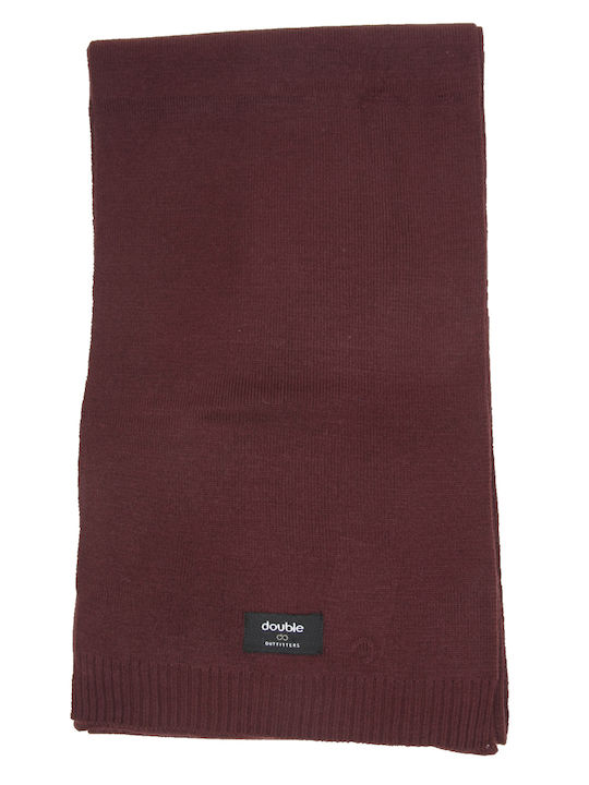 Double Men's Scarf Burgundy