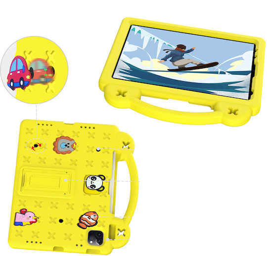 Παιδική Θήκη Ipad 10.9 2022 10 Gen Cute Patterns Βάση Κίτρινη