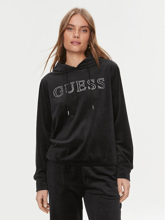 Guess Women's Hooded Sweatshirt Black