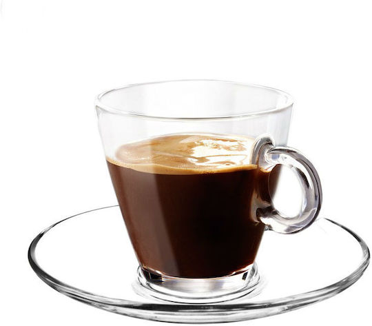 Bormioli Rocco Easy Bar Set Căni Espresso De sticlă Transparente 100ml 12buc