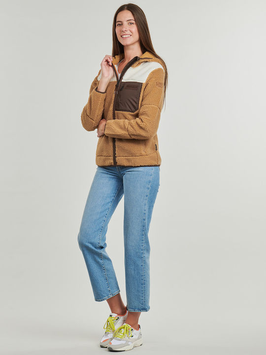 Yupik Fleece Jachetă de damă în Maro Culoare