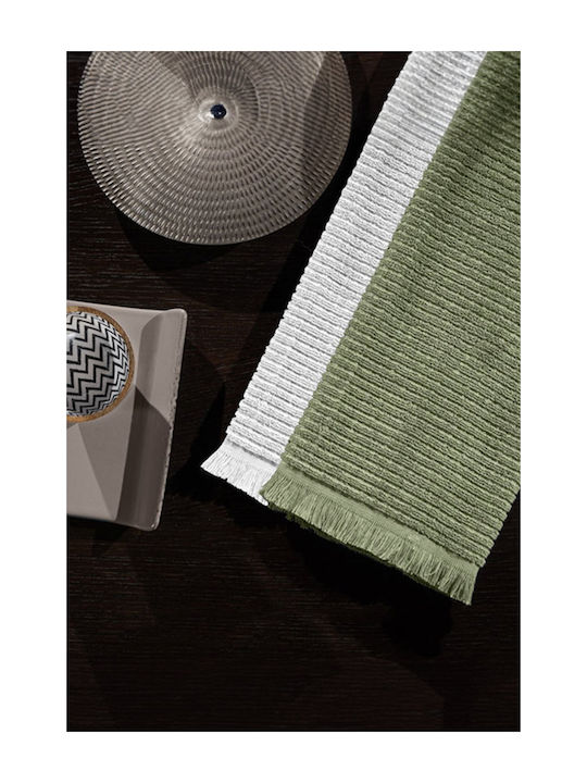 Guy Laroche Tissus Towel from 100% Cotton Haki 40x60cm 2pcs