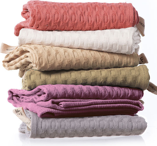 Nef-Nef Homeware Wafflow 24 Ποτηρόπανο από 100% Βαμβάκι σε Μωβ Χρώμα 45x68cm Nef-Nef Homeware Wafflow 24 Ποτηρόπανο από 100% Βαμβάκι σε Μωβ Χρώμα 45x68cm