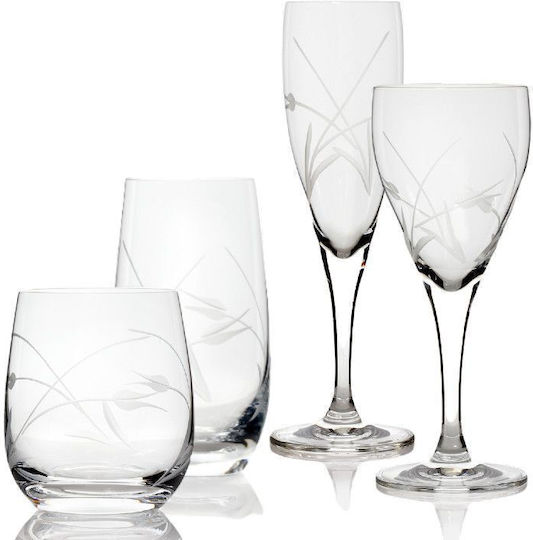 Rona 6629 Lalea Set de pahare pentru Vin Alb și Roșu din Cristal Cu picior 360ml 6buc