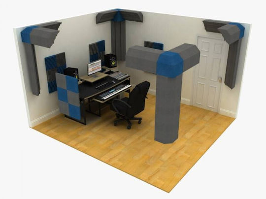 EQ Acoustics Project Corner Cubes Ηχοαπορροφητικό Υλικό (2τμχ) 30cm x 30cm x 300mm σε Μπλε Χρώμα