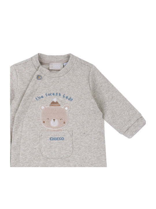 Chicco Baby Bodysuit Long-Sleeved Beige