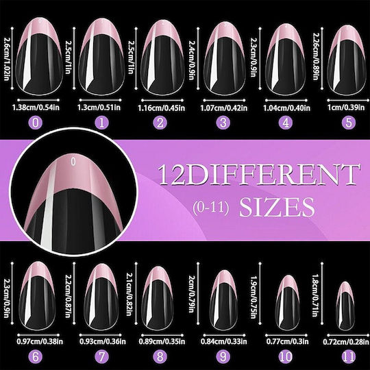 French False Nail Tip Pink IS-780013364