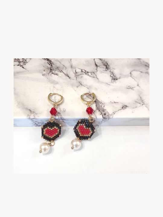 The Art of Beading Ohrringe Vergoldet mit Perlen