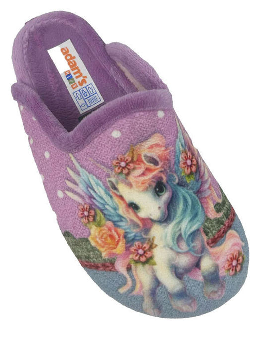 Adam's Shoes Kids Slippers Lilac