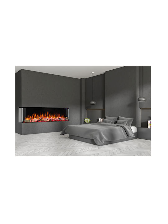 Hitense Стенен Електрическа печка 1600W 127x33.2см Черен