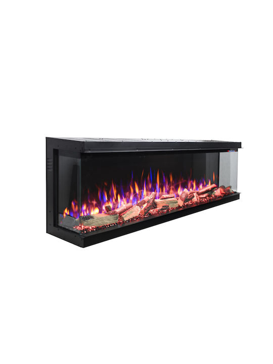 Hitense Стенен Електрическа печка 1600W 127x33.2см Черен