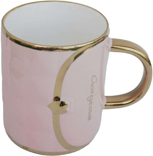 Pufo Fashion Time Cani Ceramică Cafea Ceai 350 Ml Roz